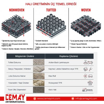 Halı Üretiminin Üç Temel Direği: Nonwoven, Tufted, Woven