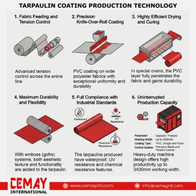 Tarpaulin Coating Production Technology: The Six Stages of the Line