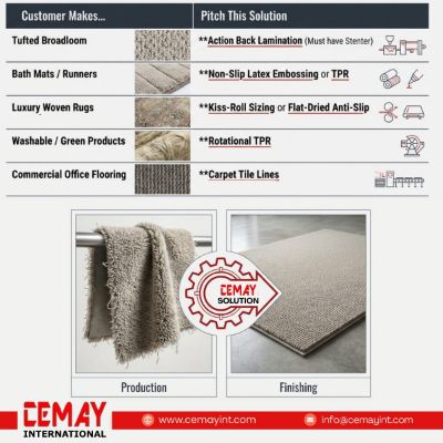 How to Choose a Carpet Backing Solution: Five Scenarios by Product Type