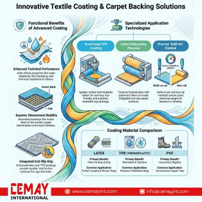Innovative Textile Coating and Carpet Backing: Latex, TPR, PVC